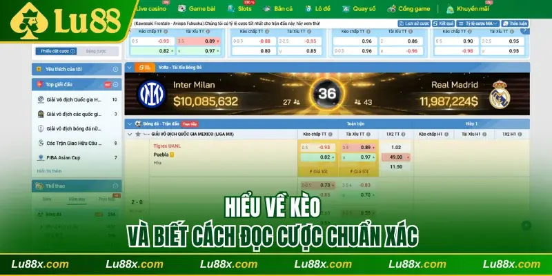 Hiểu về kèo và biết cách đọc chuẩn xác